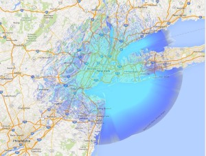 NY 5 Borough Coverage Map